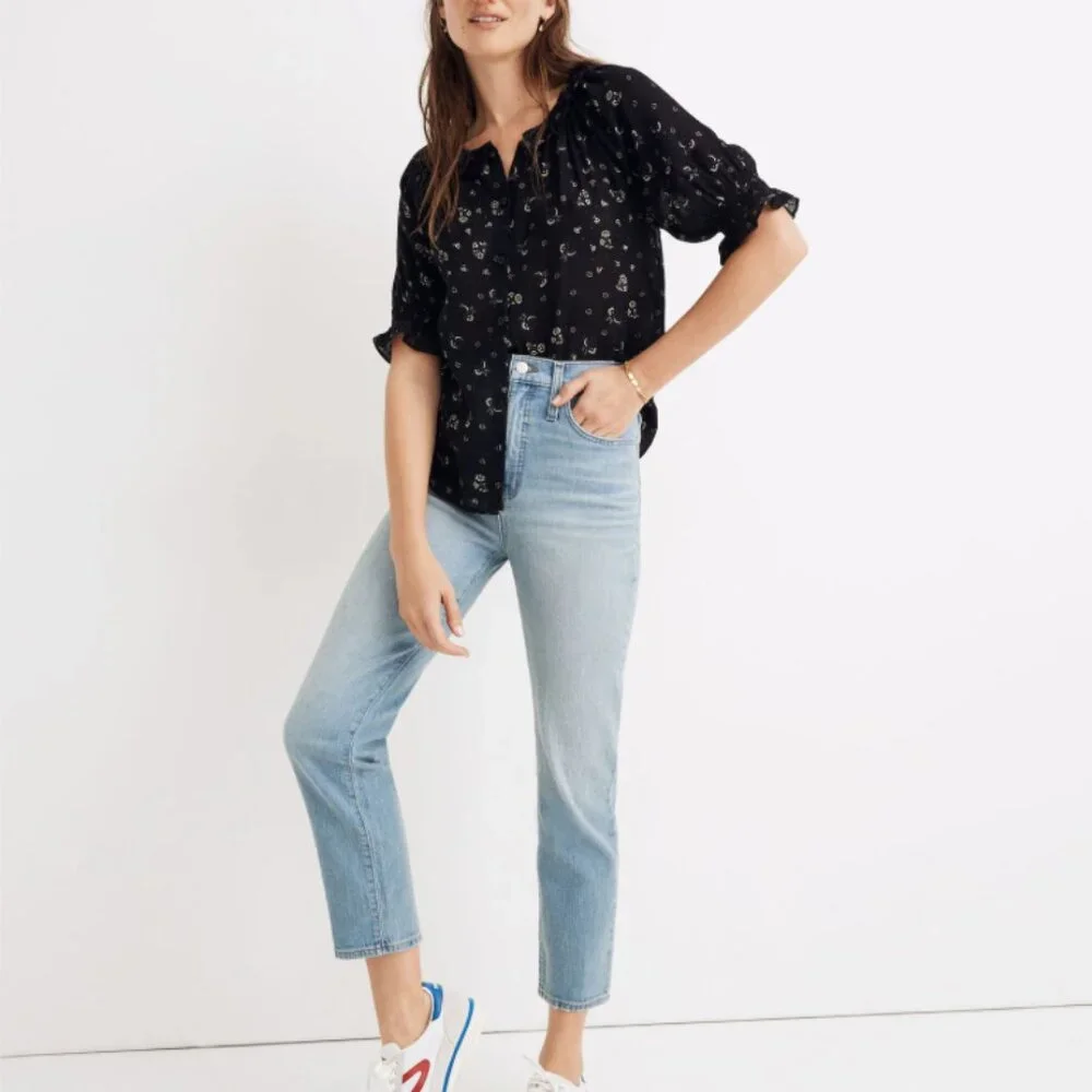 Madewell Classic Straight Jeans in‎ Meadowland Wash